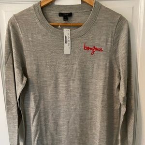 j crew bonjour sweater